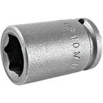 1/4 Sq. Drive Socket X 10mm 6 Pt. Hex