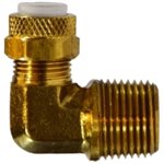 1/2 Poly Tube x 3/8 NPT(M) Elbow