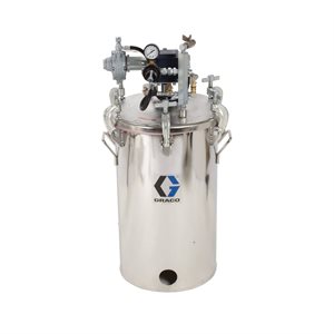 10 Gal SS Press Tank With Agitator, Low Pressure