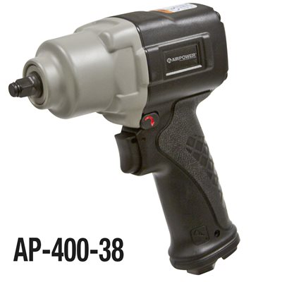 3/8in Sq. Dr. Impact, Max Torque 400 ft-lbs, Free Speed 13,500 rpm