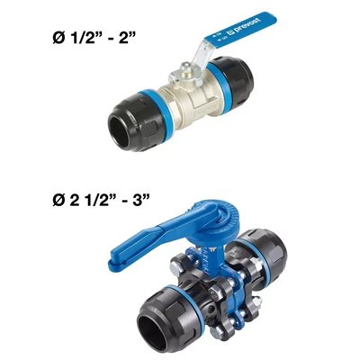 20mm to 1/2in MNPT Ball Valve